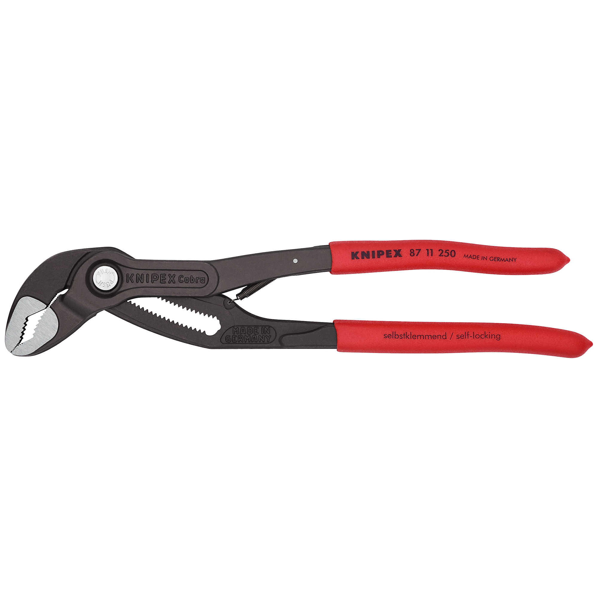 KNIPEX Cobramatic Water Pump Pliers - 10in., Chrome Vanadium, 2in. Jaw Capacity, Model# 87 11 250